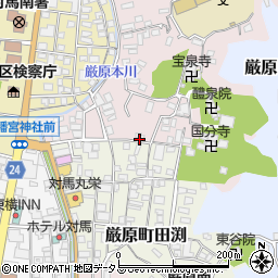 長崎県対馬市厳原町天道茂504周辺の地図