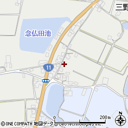 香川県三豊市三野町大見甲-166周辺の地図