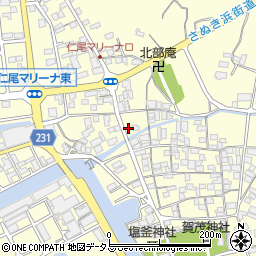 香川県三豊市仁尾町仁尾丁1289周辺の地図
