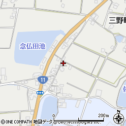 香川県三豊市三野町大見甲-165周辺の地図