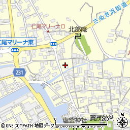香川県三豊市仁尾町仁尾丁1288周辺の地図