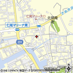 香川県三豊市仁尾町仁尾丁1379周辺の地図