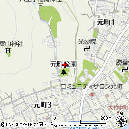 元町公園周辺の地図