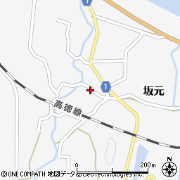 香川県東かがわ市坂元283周辺の地図