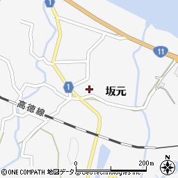 香川県東かがわ市坂元175周辺の地図