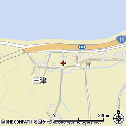 徳島県鳴門市北灘町折野三津255周辺の地図