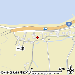 徳島県鳴門市北灘町折野三津258周辺の地図