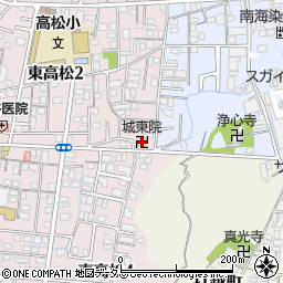 城東院周辺の地図