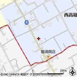 香川県仲多度郡まんのう町西高篠170周辺の地図