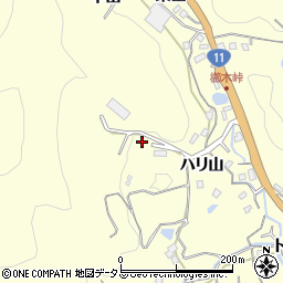 徳島県鳴門市北灘町櫛木ハリ山85周辺の地図