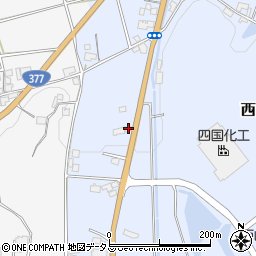 香川県東かがわ市西山454周辺の地図