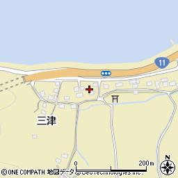 徳島県鳴門市北灘町折野三津257周辺の地図