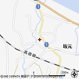 香川県東かがわ市坂元273-1周辺の地図