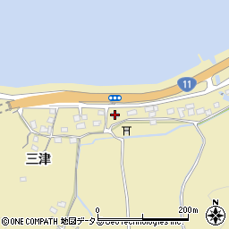 徳島県鳴門市北灘町折野三津260-1周辺の地図