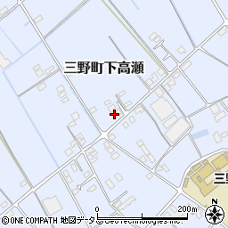 香川県三豊市三野町下高瀬1498-24周辺の地図