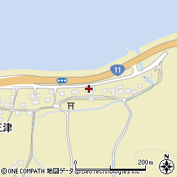 徳島県鳴門市北灘町折野三津262-1周辺の地図