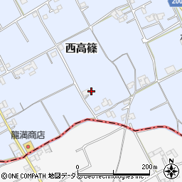 香川県仲多度郡まんのう町西高篠174周辺の地図