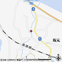 香川県東かがわ市坂元270周辺の地図
