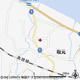 香川県東かがわ市坂元199周辺の地図