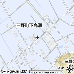 香川県三豊市三野町下高瀬1498-19周辺の地図