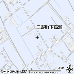 香川県三豊市三野町下高瀬1142-3周辺の地図
