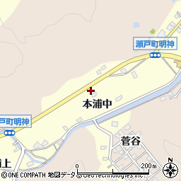 徳島県鳴門市瀬戸町堂浦本浦中76周辺の地図