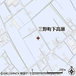 香川県三豊市三野町下高瀬1142周辺の地図