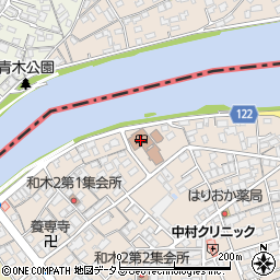 和木町総合コミュニティセンター周辺の地図