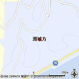 兵庫県南あわじ市灘城方周辺の地図