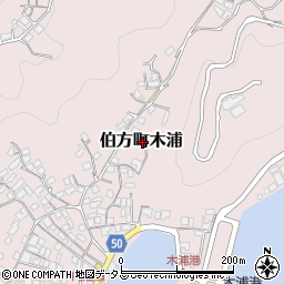 愛媛県今治市伯方町木浦周辺の地図