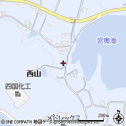 香川県東かがわ市西山1068周辺の地図