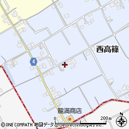 香川県仲多度郡まんのう町西高篠179周辺の地図