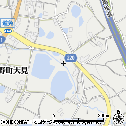 香川県三豊市三野町大見甲-794-2周辺の地図