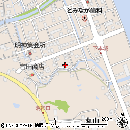 徳島県鳴門市瀬戸町明神下本城178周辺の地図