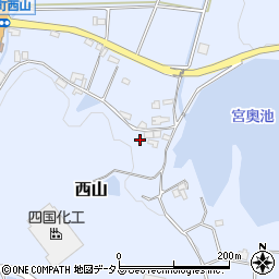 香川県東かがわ市西山845周辺の地図