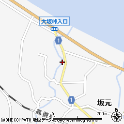 香川県東かがわ市坂元678周辺の地図
