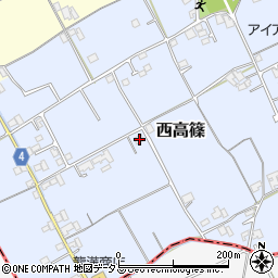 香川県仲多度郡まんのう町西高篠196周辺の地図