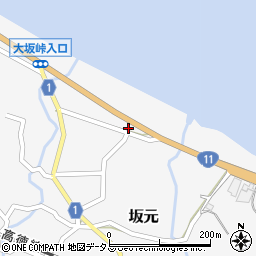 香川県東かがわ市坂元104周辺の地図
