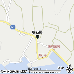 木江明石郵便局周辺の地図