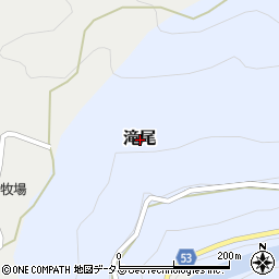 奈良県吉野郡天川村滝尾周辺の地図