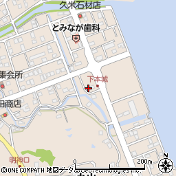 徳島県鳴門市瀬戸町明神下本城164-9周辺の地図
