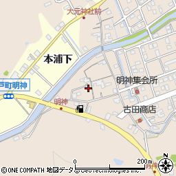 徳島県鳴門市瀬戸町明神下本城123周辺の地図