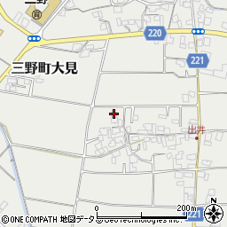 香川県三豊市三野町大見甲-412周辺の地図