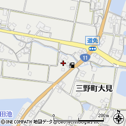 香川県三豊市三野町大見甲-1003周辺の地図