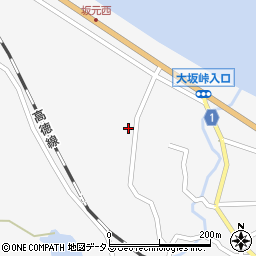 香川県東かがわ市坂元720周辺の地図