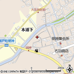 徳島県鳴門市瀬戸町明神下本城121周辺の地図
