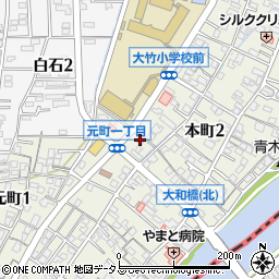 セブンイレブン大竹本町店周辺の地図