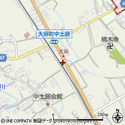 香川県善通寺市大麻町1162周辺の地図