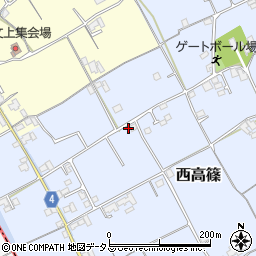 香川県仲多度郡まんのう町西高篠294周辺の地図