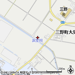 香川県三豊市三野町大見甲-3854周辺の地図
